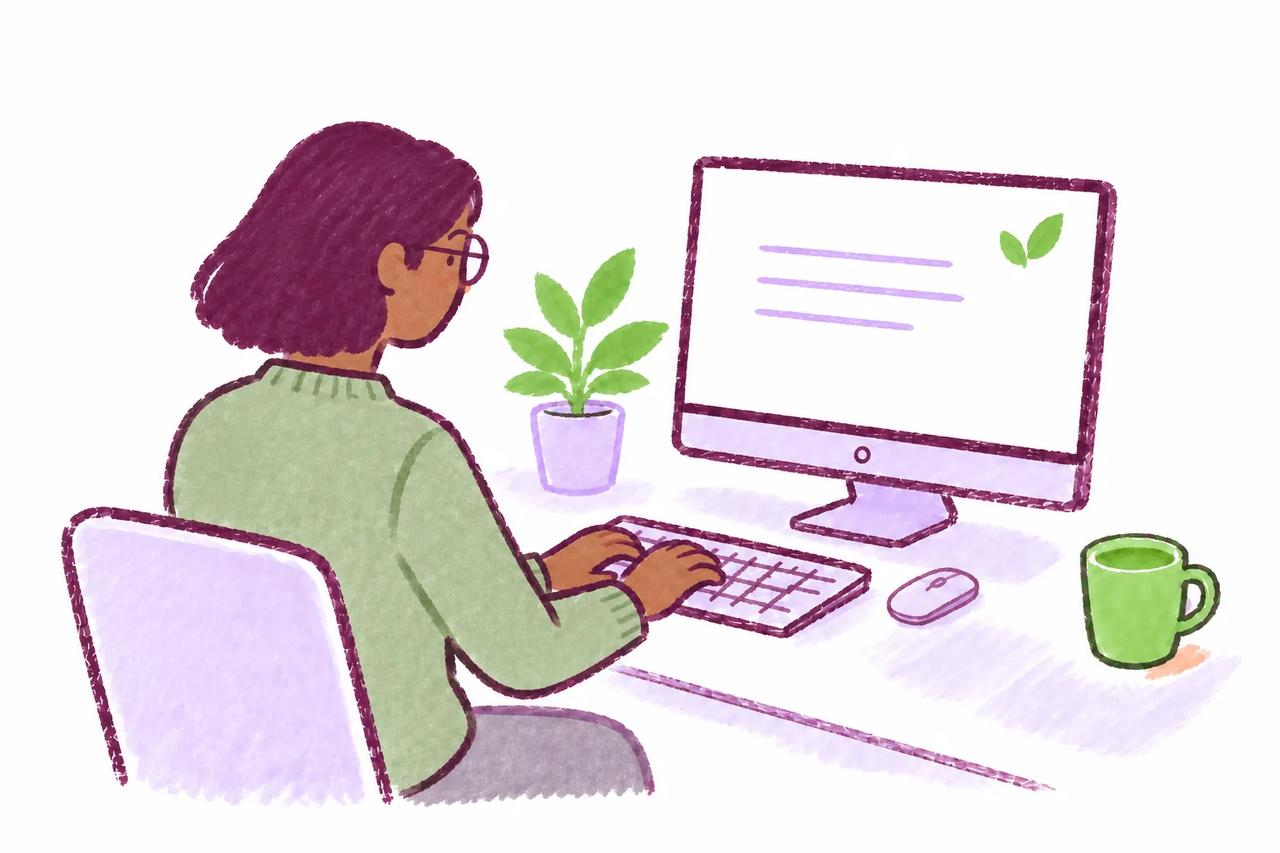 An author working on a structured manuscript with a keyboard and mouse
