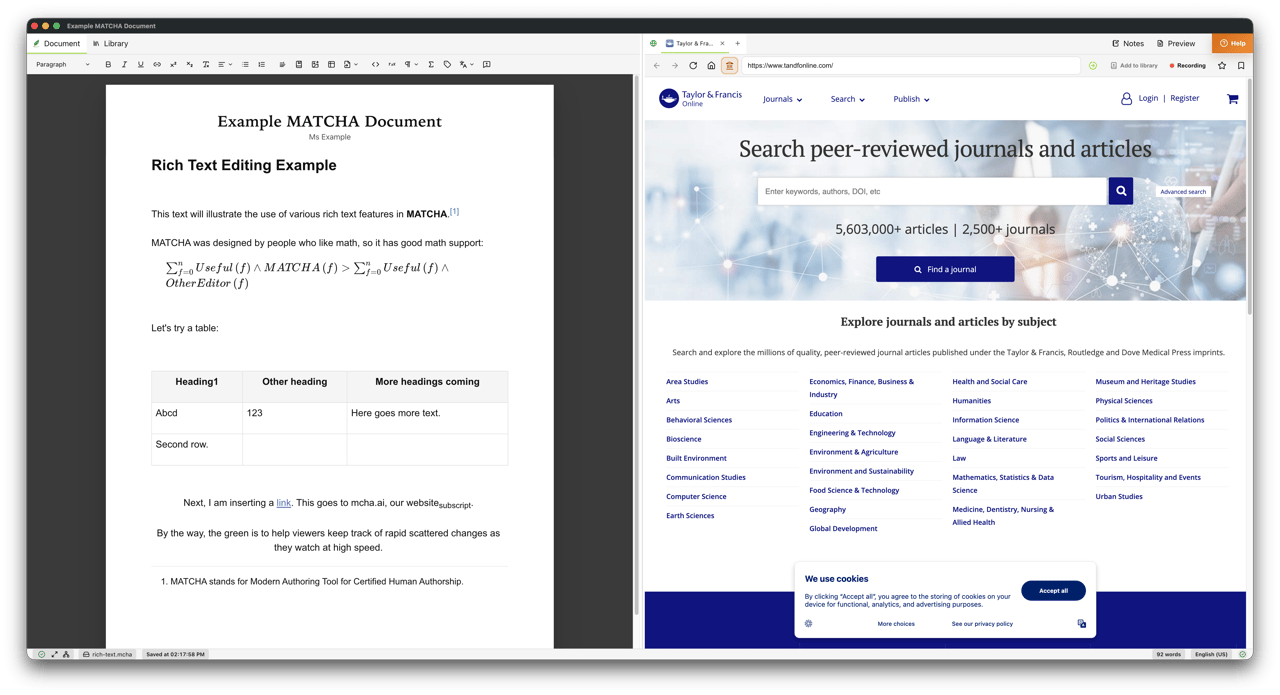 Built-In Browser screenshot