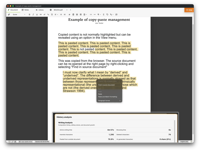 Copy-Paste Control screenshot